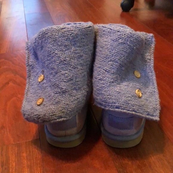 Purple UGG Cardigan Boots - Picture 2 of 7